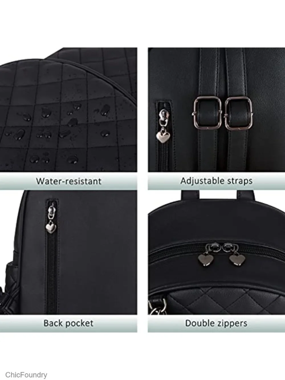 Mini Leather Backpack Purse for Women Fashion Travel Daypack